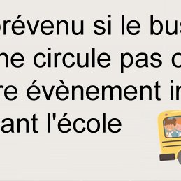 Informations Ecole